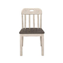 Clover Side Chair in White & Gray (Set of 2)