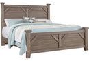 Vaughan-Bassett Chestnut Creek Queen Plank Poster Bed in Pewter image
