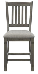 Granby Counter Height Chair in Antique Gray (Set of 2)