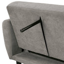 Aristide Futon Sofa Grey & Brown