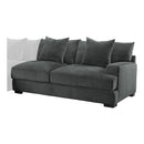 Worchester Right Side 2-Seater in Gray 9857DG-2R