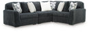 Midnight-Madness Sectional - Gunmetal