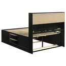 Briana Bookcase Platform Storage Bed
