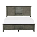 Garcia Full Panel Bed in Gray