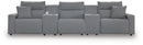 Modmax II 5-Piece Reclining Sectional with Consoles