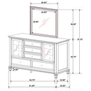 Sandy Beach Dresser with Mirror
