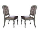Orsina Side Chair in Silver (Set of 2)