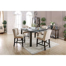 Sania 5 Pc Counter Ht Table Set Rustic