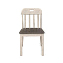 Clover Side Chair in White & Gray (Set of 2)
