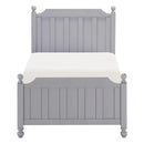 Wellsummer Twin Panel Bed in Gray 1803GYT-1*