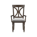 Cardano Arm Chair in Charcoal (Set of 2)