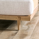 ALESUND Chair, Beige/Light Oak Natural & Brown