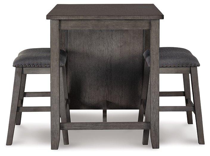 Caitbrook Counter Height Dining Table and Bar Stools (Set of 3)