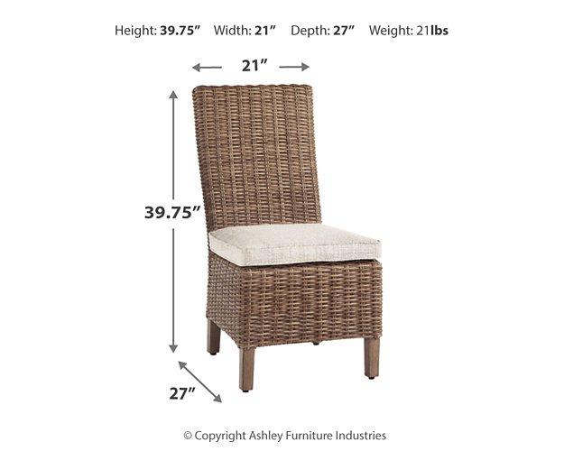 Beachcroft Outdoor Side Chair with Cushion (Set of 2)