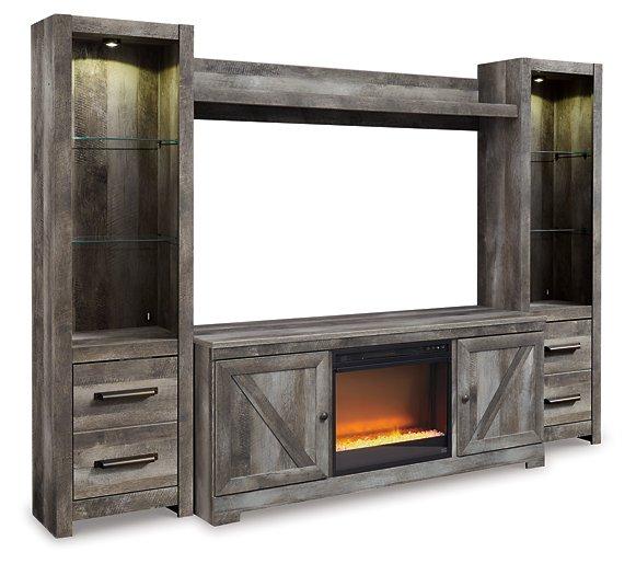 Wynnlow 4-Piece Entertainment Center with Electric Fireplace