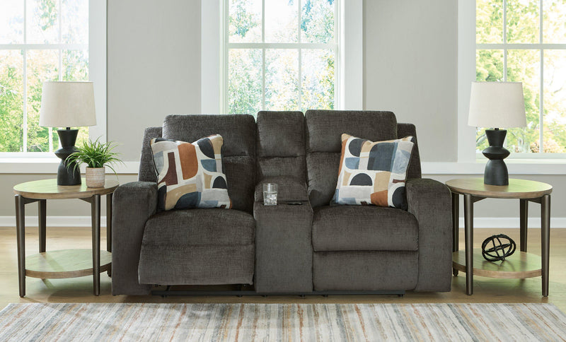 Kanlow Reclining Loveseat with Console