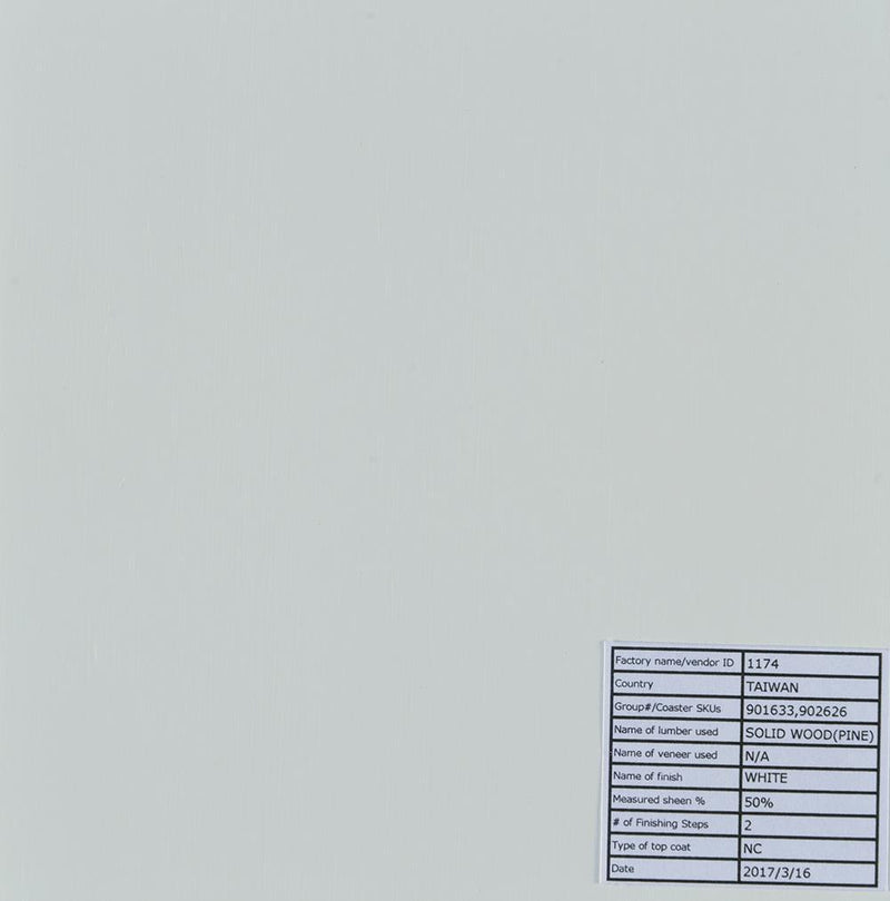 White Four Panel Folding Screen