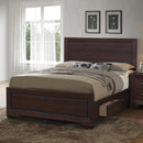 Kauffman California King, Eastren King, & Queen Panel Bed Dark Cocoa