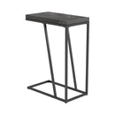 Sergio Chevron Rectangular Accent Table Rustic Grey