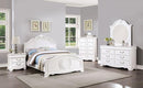 ALECIA Twin & Full Bed, White