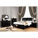 Castor Bed Black, Chrome, & White