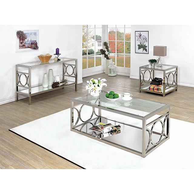 RYLEE Chrome End Table, Chrome