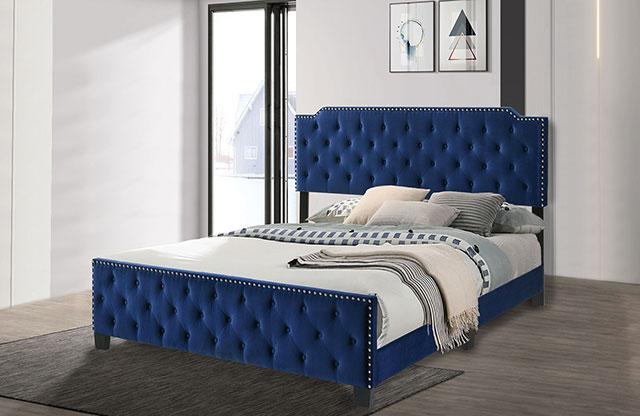 CHARLIZE Cal.King Bed, Navy