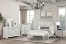 Stella Mia 4 Pc 5 Pc Queen Bedroom Set White & White