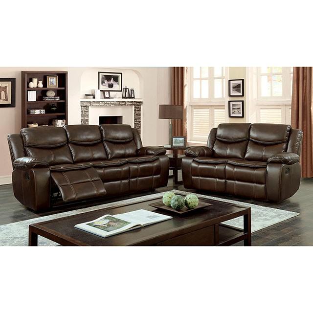 Pollux Brown Love Seat