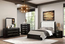 Osterley Queen & E.King Bed Grey & Black