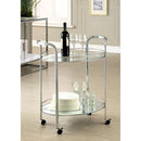 LOULE Chrome Serving Cart