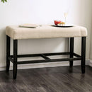 Brule Counter Height Bench Ivory
