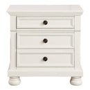 Laurelin 3 Drawer Nightstand in White 1714W-4