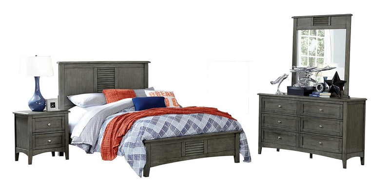 Homelegance Furniture Garcia Twin Panel Bed in Gray