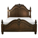 Mont Belvieu King Panel Bed in Dark Cherry