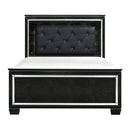 Allura Full Panel Bed in Black 1916FBK-1*