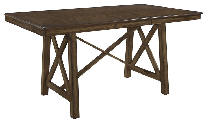 Homelegance Furniture Levittown Counter Height Table in Brown 5757-36