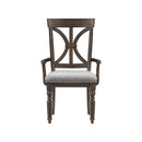 Cardano Arm Chair in Charcoal (Set of 2)