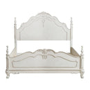 Cinderella Queen Poster Bed in Antique White