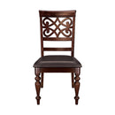 Creswell Side Chair in Dark Cherry (Set of 2)