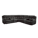 Amite 7pc Sectional Sofa in Dark Gray
