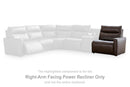 ModZ Power Reclining Sectional Loveseat with Audio Console