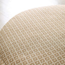 STEPHNEY Ottoman, Gray/Gold