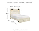 Cambeck Bed with 2 Storage Drawers