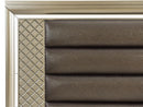 Loudon Queen Platform with Storage Bed in Champagne Metallic 1515-1*