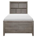 Woodrow Twin Platform Bed in Gray 2042NBT-1*