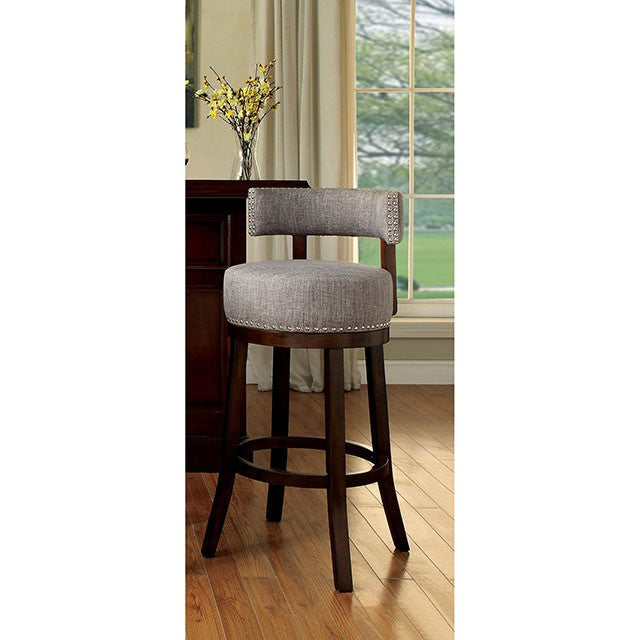 LYNSEY Dark Oak/Light Gray 29" Bar Stool