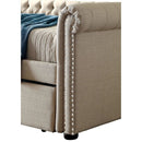 Leanna Daybed w Trundle Beige