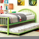 Rainbow Full Bed Black, White, Silver, Black, & Green
