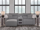 Modmax II Power Reclining Sectional with Chaise and Audio Console